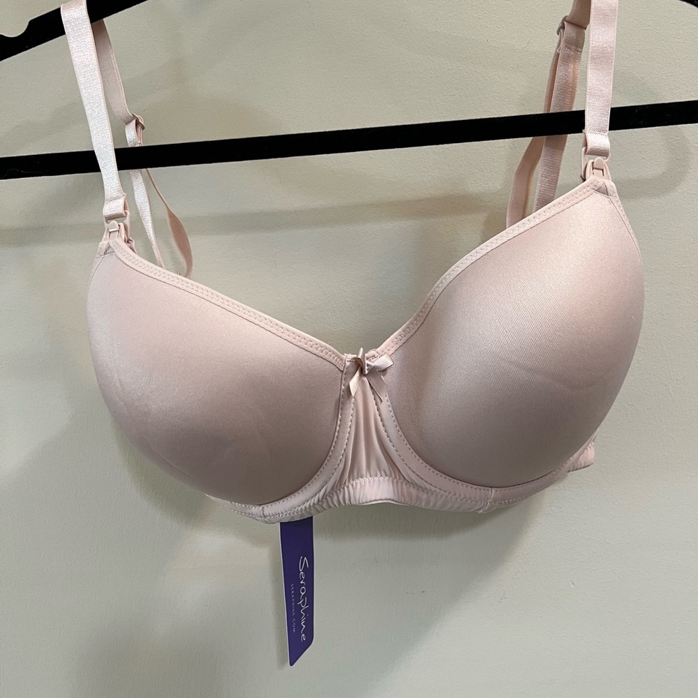 Seraphine Nursing beige  Smooth Light with Underwire Support Size 36B NWOT